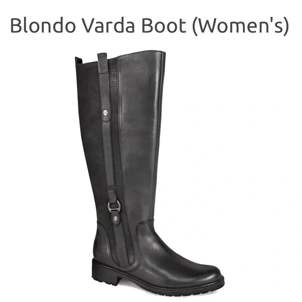 Blondo Varda black waterproof leather tall boots, size 7 - Picture 9 of 9